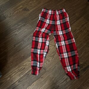 Plaid Pajama Pants - Red and Black
